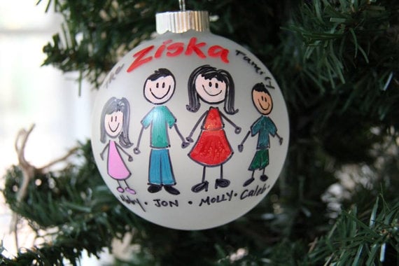 Handpainted Family Ornament
