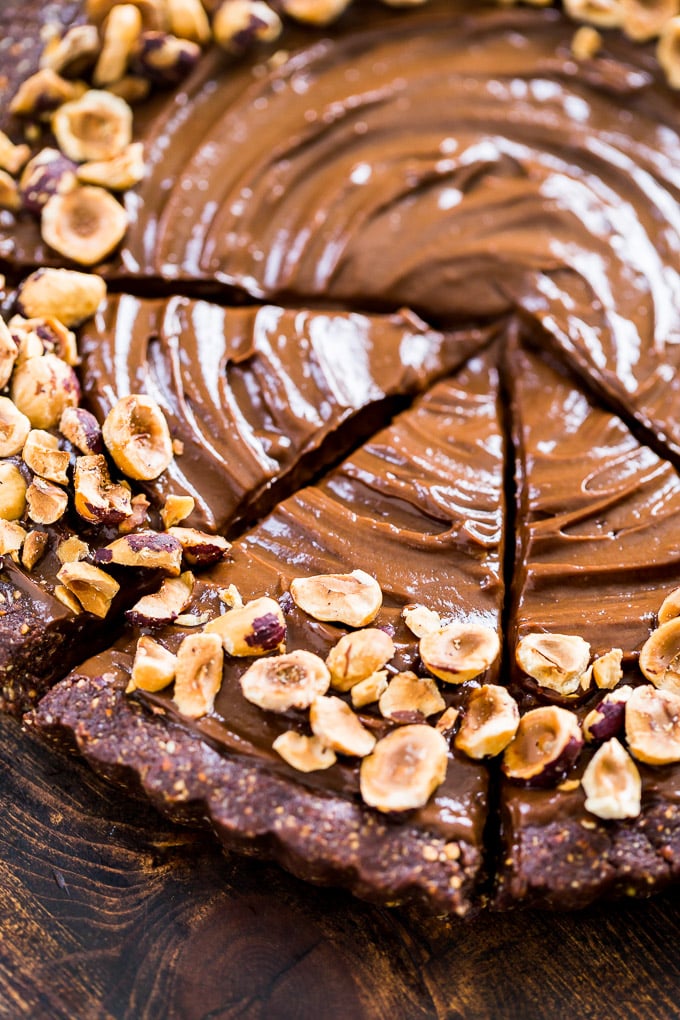 Vegan Chocolate Hazelnut Tart