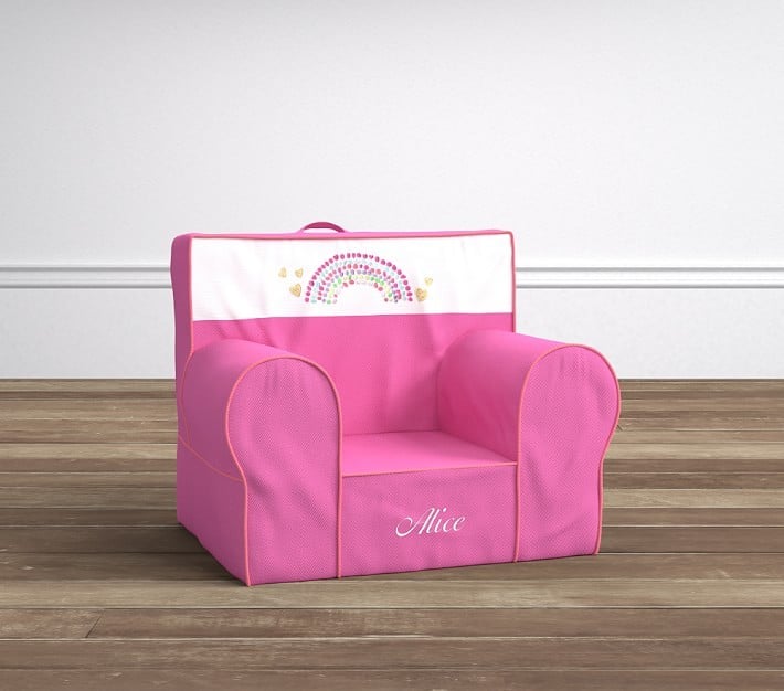 Pottery Barn Kids Pink Rainbow My First Anywhere Chair