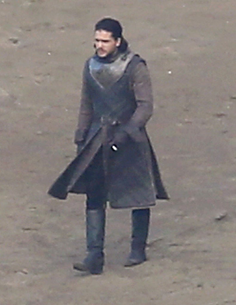 Jon Snow and Daenerys Targaryen Game of Thrones Set Pictures