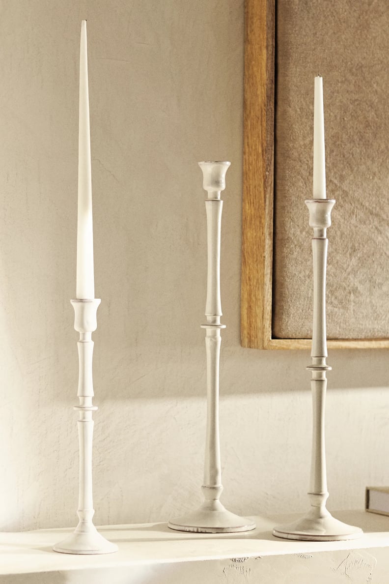 Cool Accent Design Pieces: Zara Enameled Candlestick