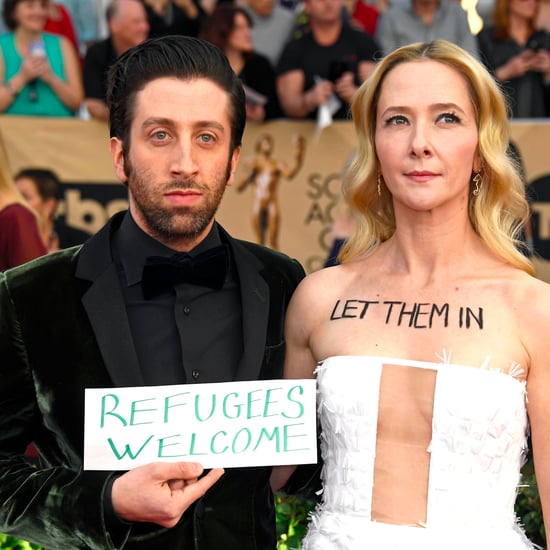 Simon Helberg's Protest on the 2017 SAG Awards Red Carpet