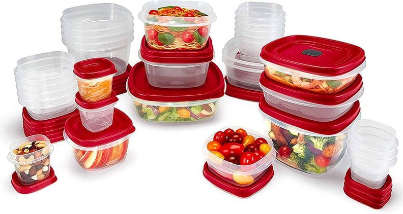 A Value Food Storage Set: Rubbermaid 60-Piece Food Storage Containers with Lids