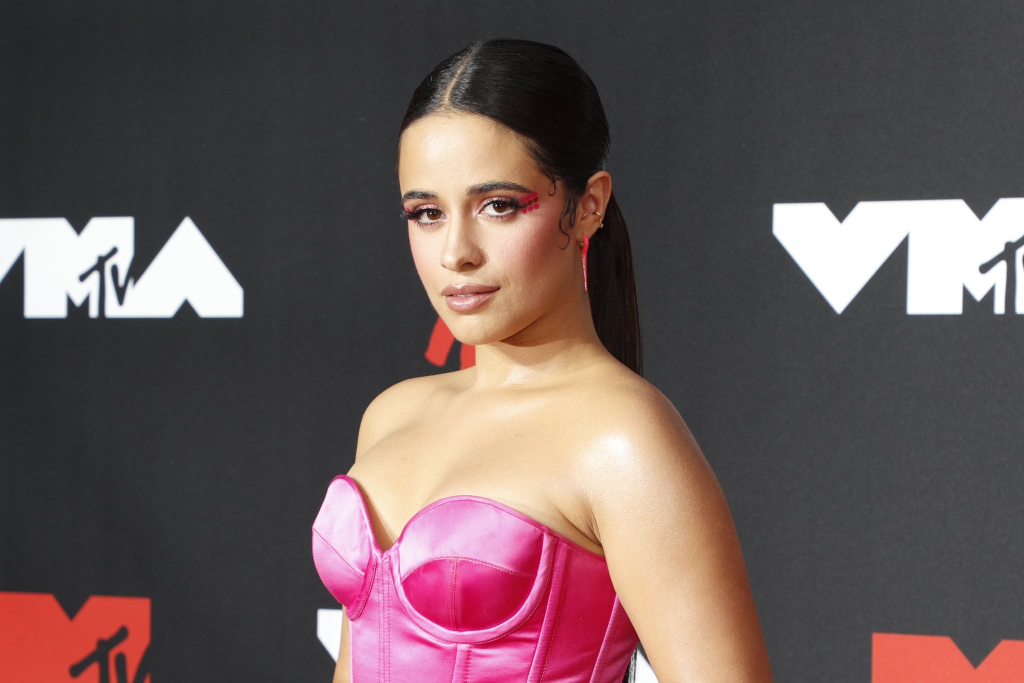 NEW YORK, NEW YORK - SEPTEMBER 12: Camila Cabello attends the 2021 MTV Video Music Awards at Barclays Center on September 12, 2021 in the Brooklyn borough of New York City. (Photo by Astrid Stawiarz/WireImage)