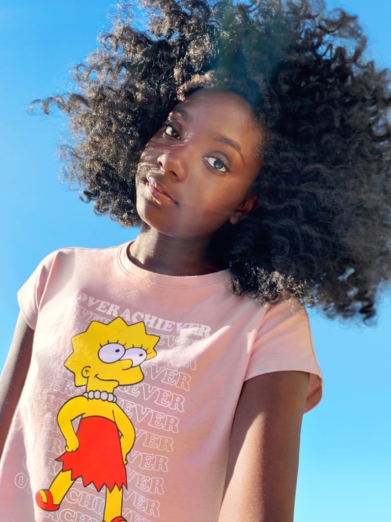 POPSUGAR x Old Navy "Overachiever" Lisa Simpson Cropped Tee For Girls