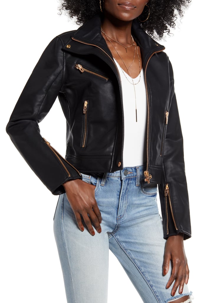 BLANKNYC The Essentials Faux Leather Moto Jacket