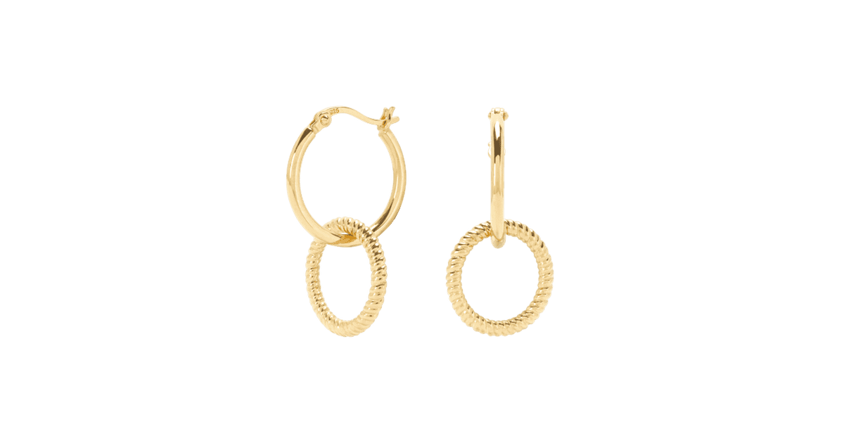 Mejuri sapphire twin hoops clearance
