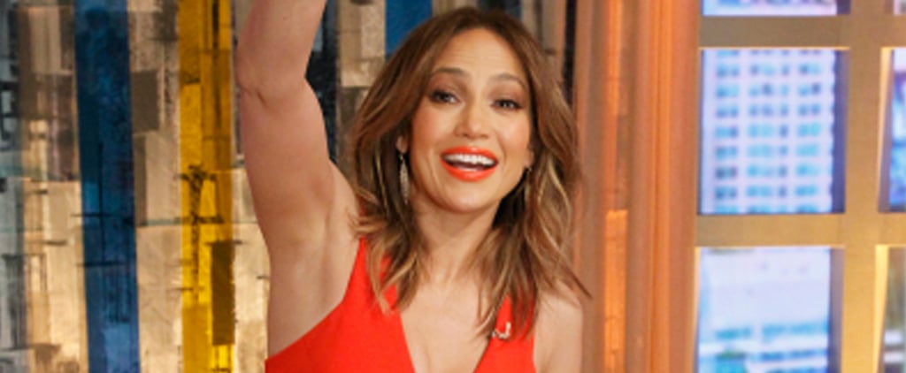Jennifer Lopez Wears Orange Lipstick