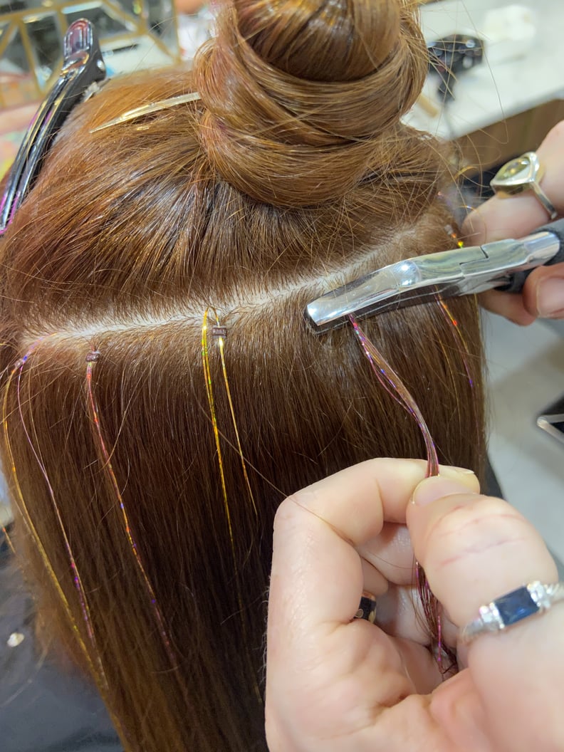 How To Apply Hair Tinsel With Micro Beads