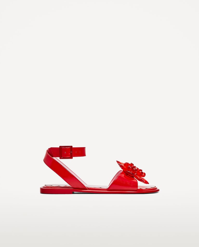 Zara Flower Bead Detail Sandals