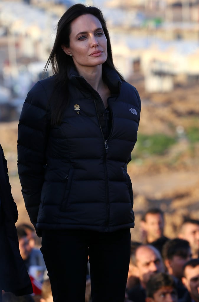 Angelina Jolie at Refugee Camp in Iraq January 2015