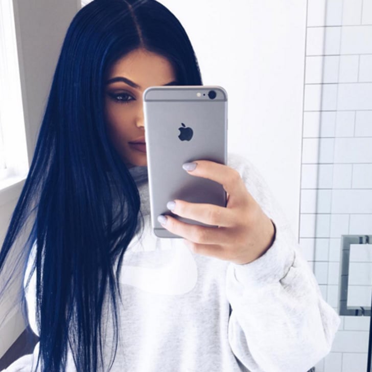 Kylie Jenner's Navy Blue Hair | Spring 2016 | POPSUGAR Beauty