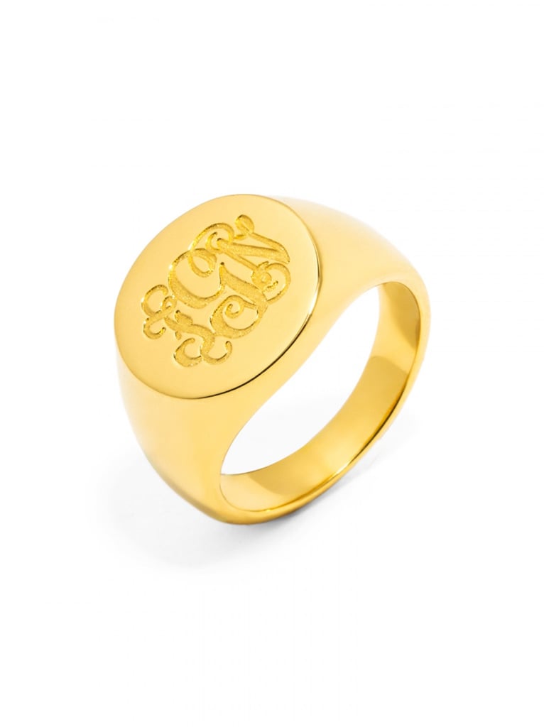 BaubleBar Round Signet Ring