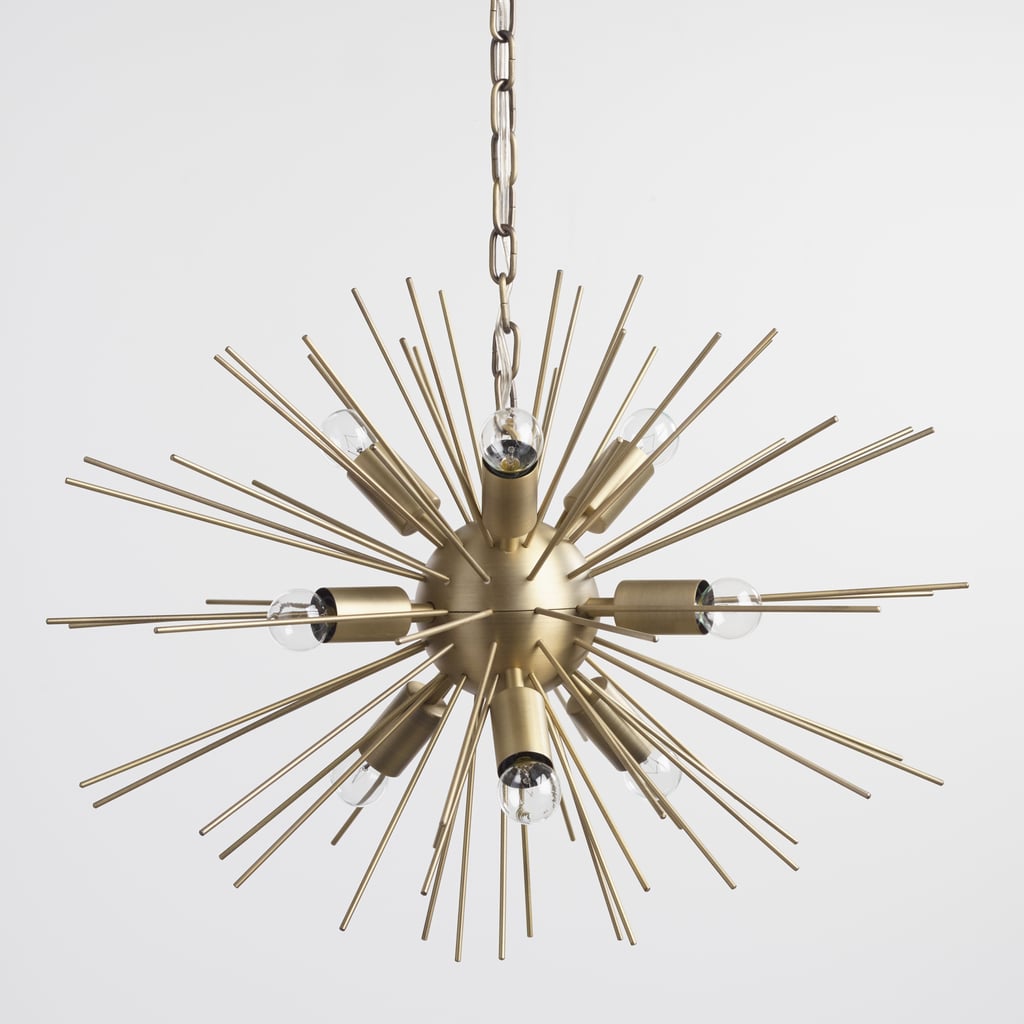 Brass Starburst Collin Chandelier ($250)