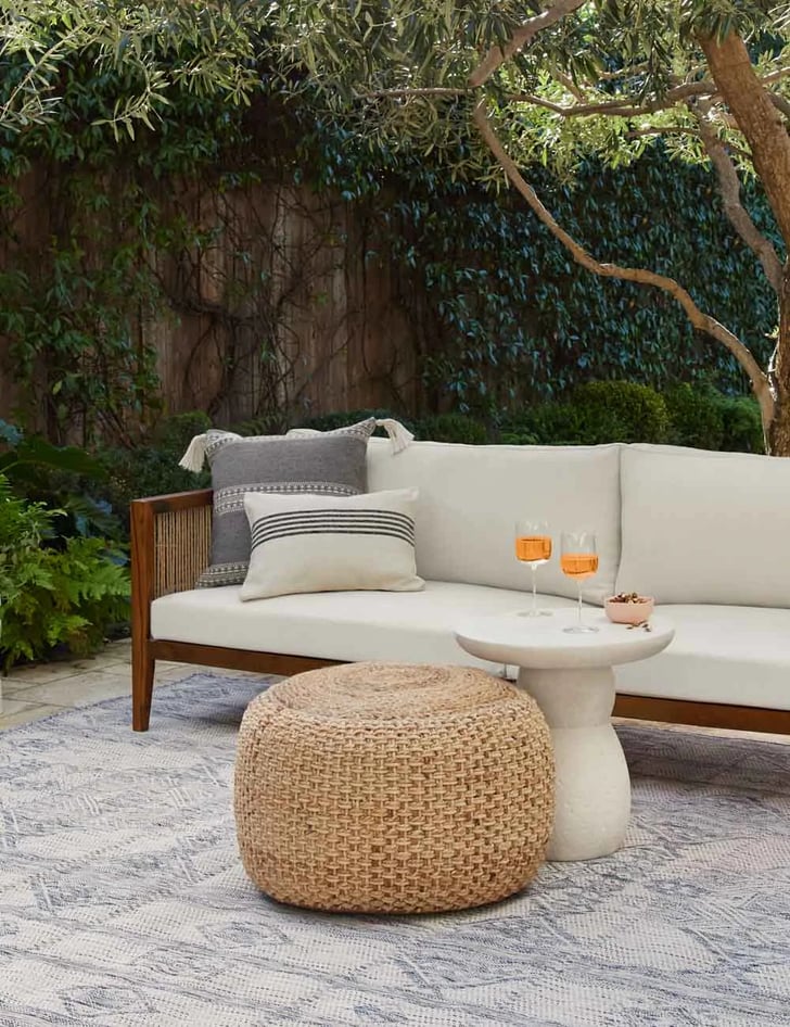 Outdoor pouf cheap coffee table