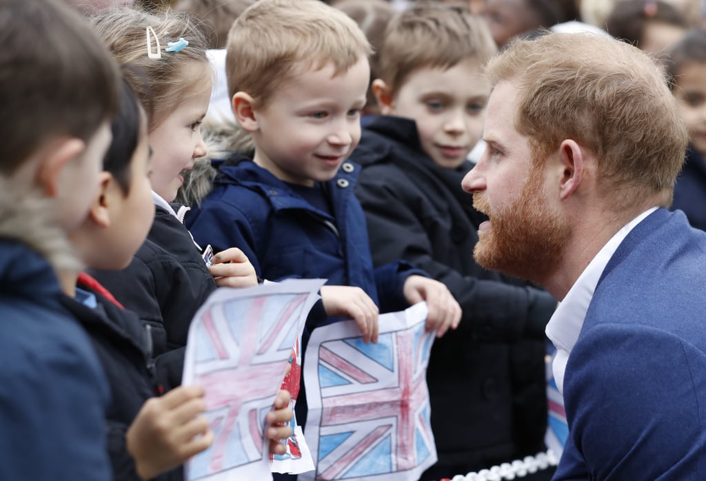 Prince Harry at St. Vincent's Catholic Primary School 2019