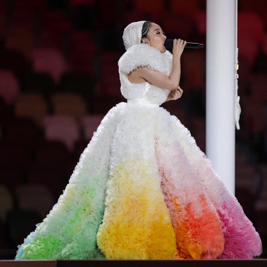 Misia's Rainbow Tomo Koizumi Gown During Tokyo Olympics