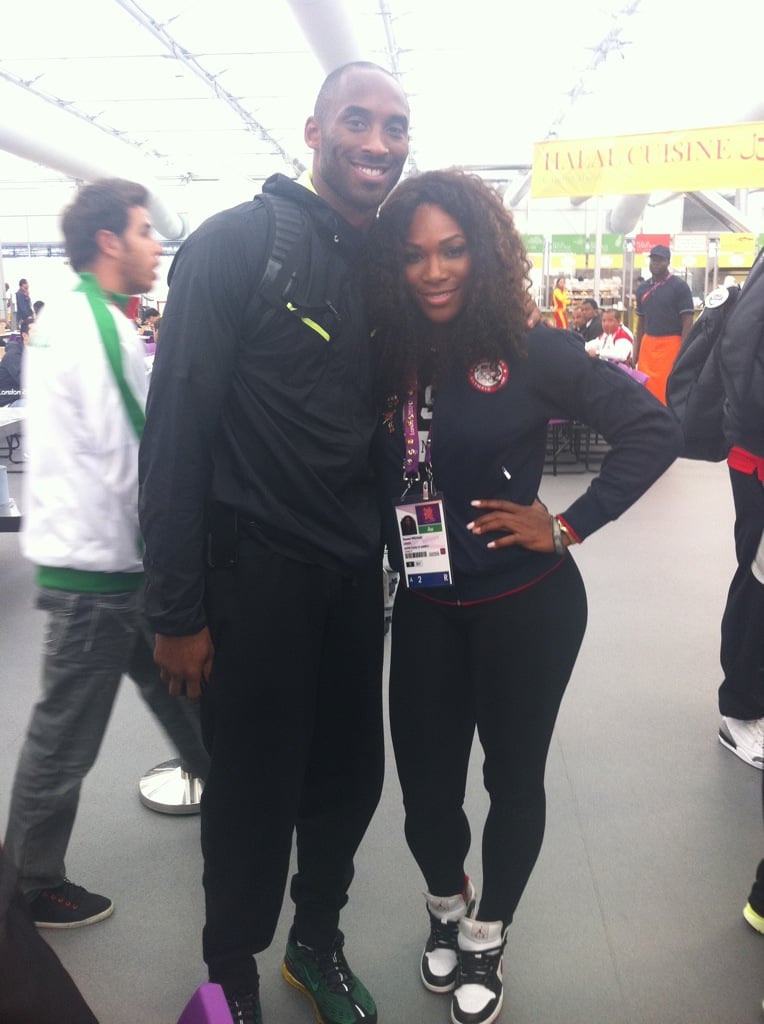 Serena Williams ran into Kobe Brant inside the Olympic Village. Source: Mobli user Serena Williams
Serena Williams ran into Kobe Brant inside the Olympic Village. Source: Mobli user Serena Williams