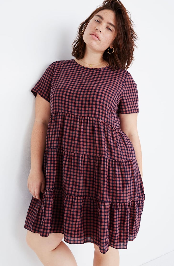 Madewell Short-Sleeve Tiered Minidress 