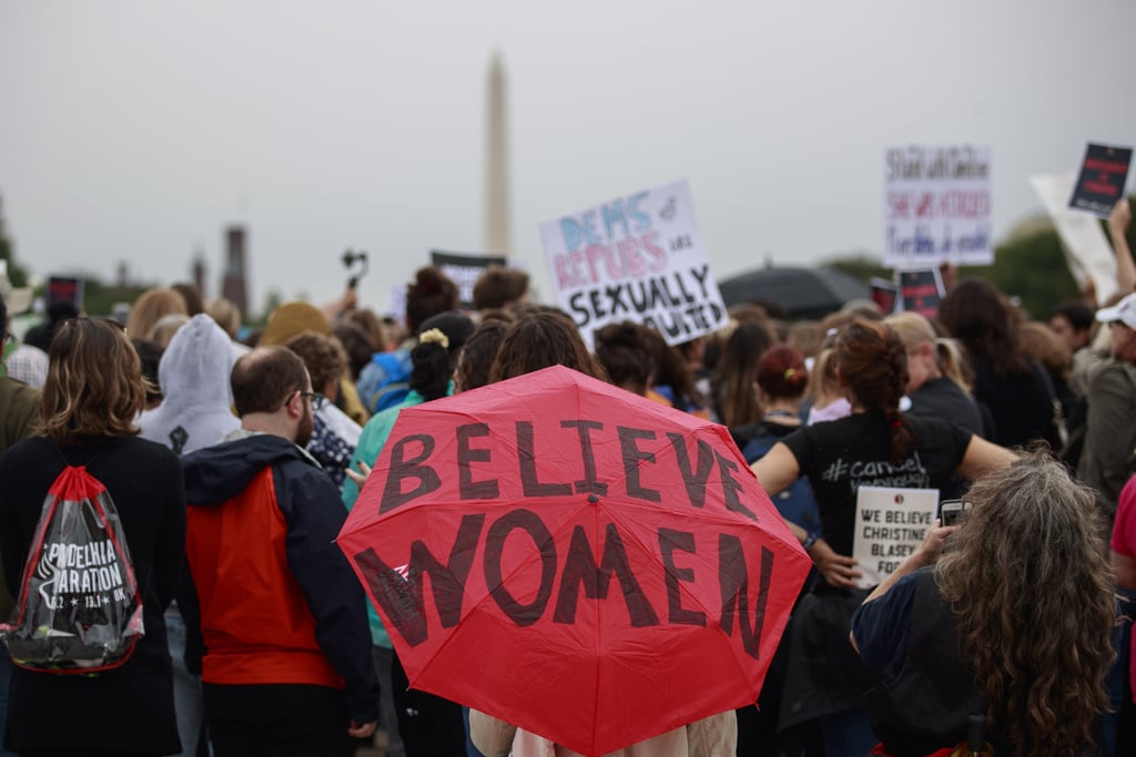 Protesters gather in Washington DC.