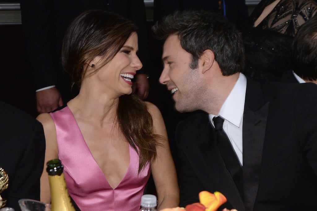 Sandra Bullock and Ben Affleck locked eyes and laughed in the middle of the show. 
Source: Larry Busacca/NBC/NBCU Photo Bank/NBC