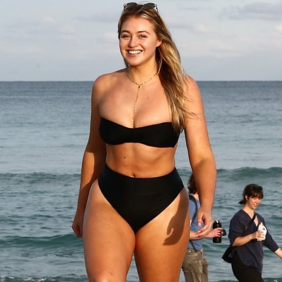 Iskra Lawrence Black Bikini in Miami 2018