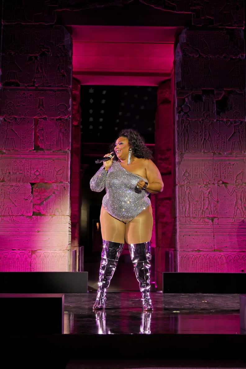 Lizzo Wearing a Yitty One-Shoulder Bodysuit at the 2023 Met Gala