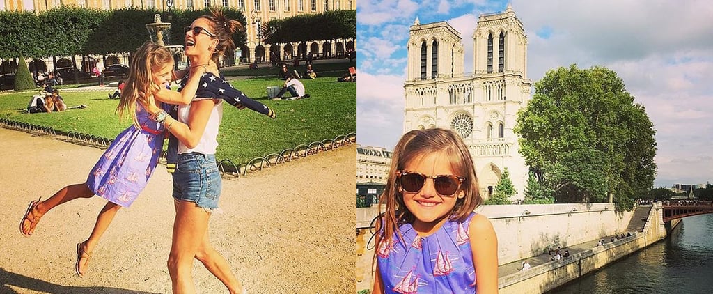 Alessandra Ambrosio Family Vacation in Paris