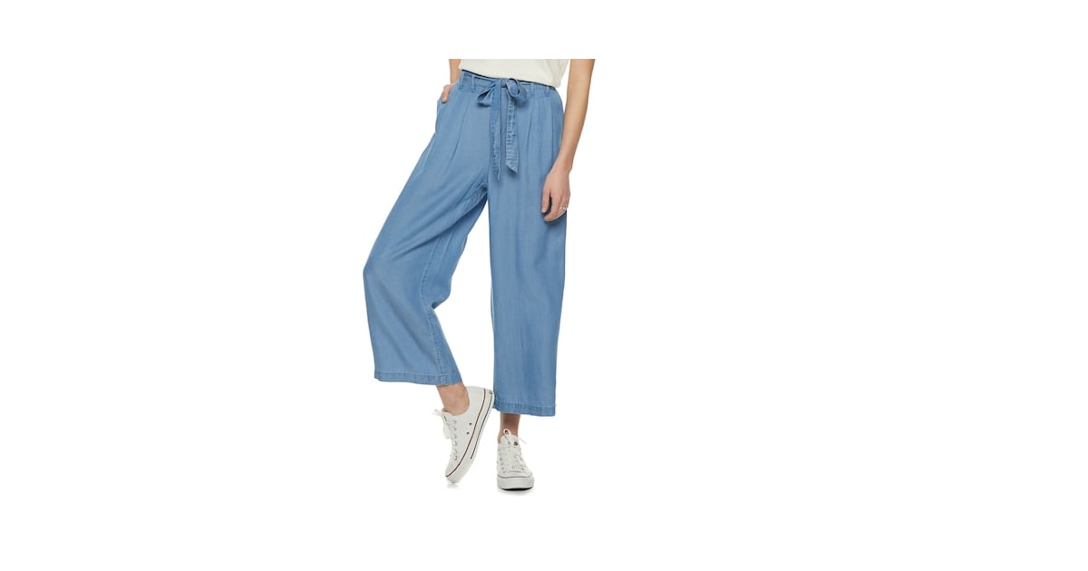 POPSUGAR at Kohl's Collection Chambray WideLeg Pants Best