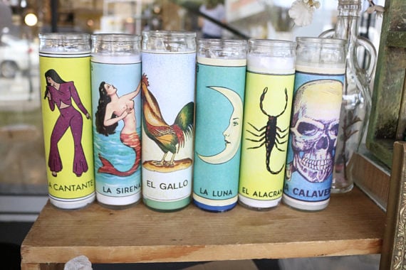 Lotería Prayer Candles