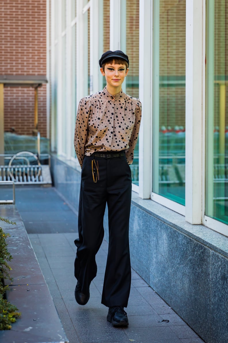 Work an Elegant, Modest Silk Top in the Print