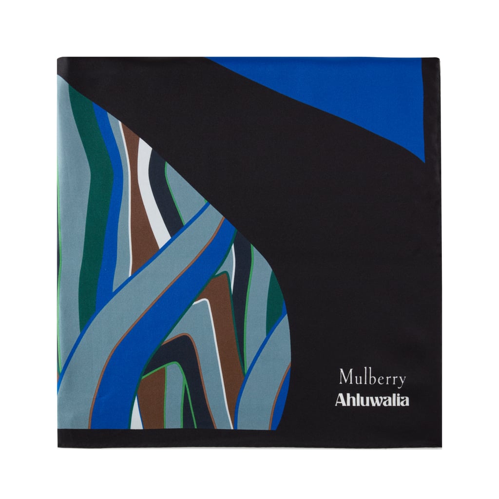 Mulberry x Ahluwalia Square Scarf in Porcelain Blue