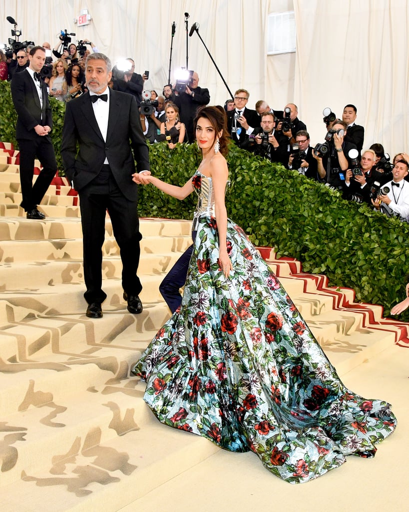 Amal and George Clooney at the 2018 Met Gala