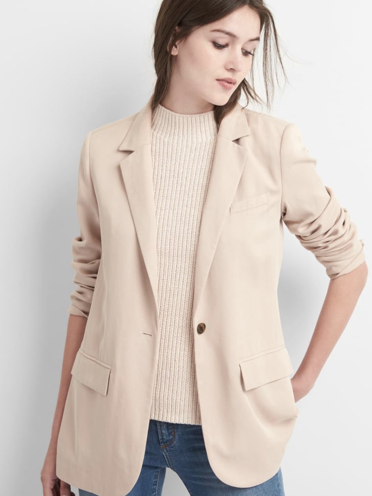 Gap Tencel Twill Blazer Best Blazers POPSUGAR Fashion Photo 8