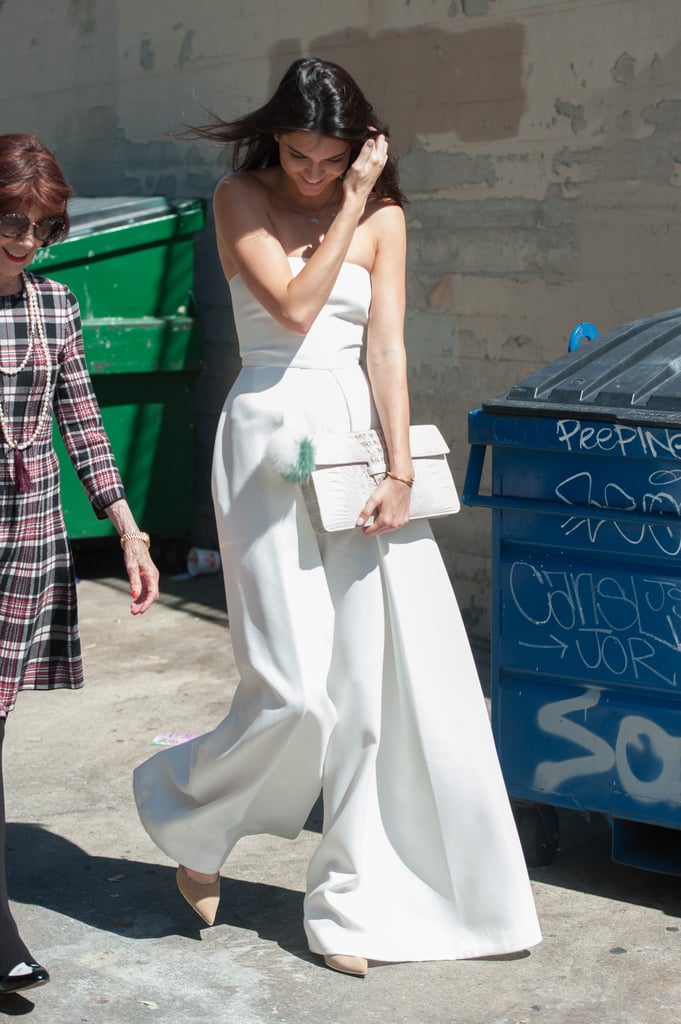kendall jenner white jumpsuit