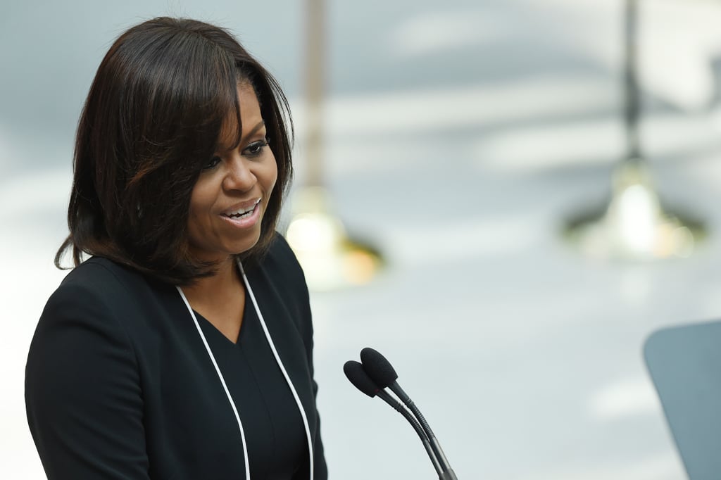 Michelle Obama's Black Suit at Let Girls Learn Event 2016