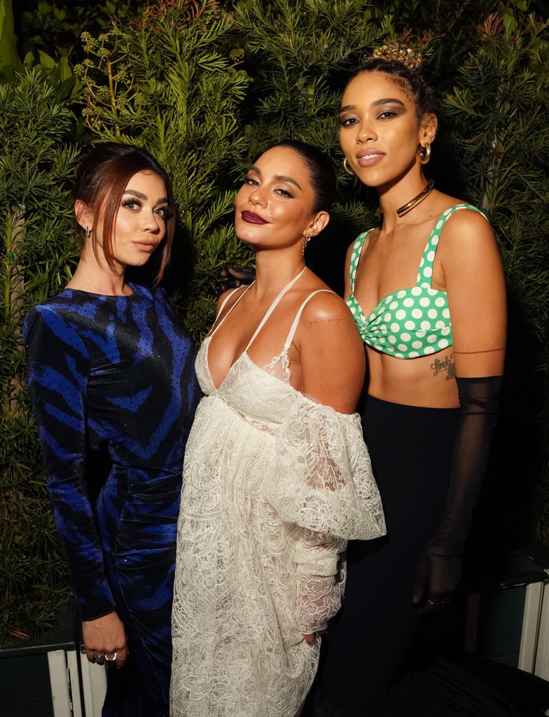 Vanessa Hudgens and Sarah Hyland at the Premiere of "tick, tick...BOOM" on Nov. 21, 2021