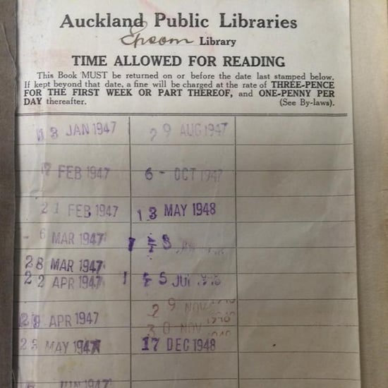 Woman Returns Library Book From 1948