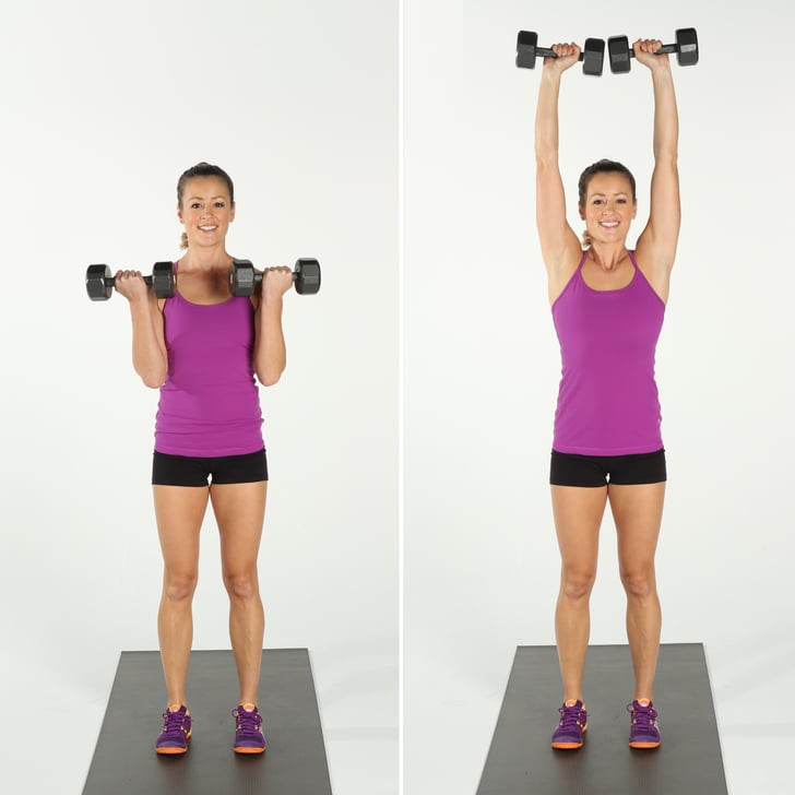 Dumbbell Arm Exercises: Bicep Curl to Overhead Press | Best Dumbbell ...