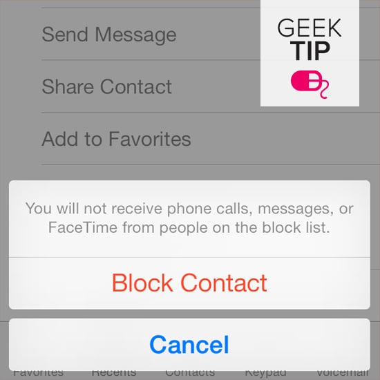 Block an annoying texter.