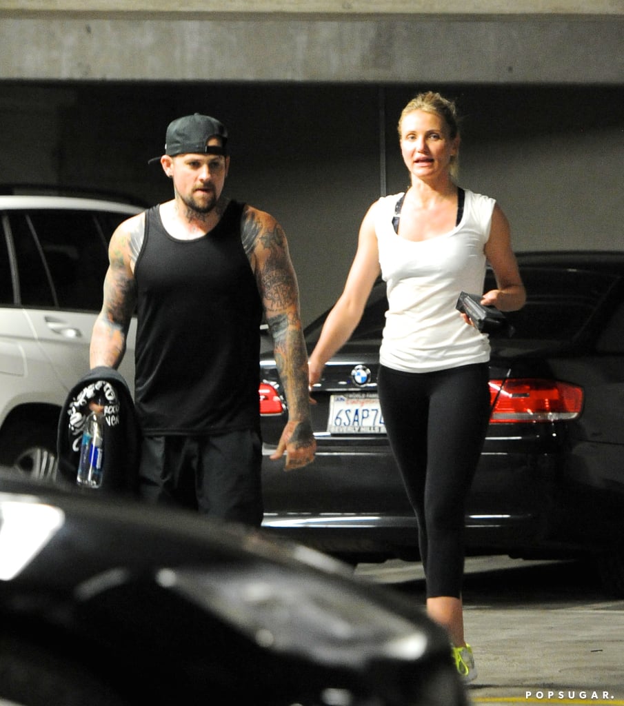 Cameron Diaz and Benji Madden After the Gym