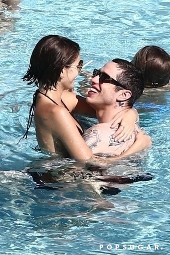 Pete Davidson and Kaia Gerber Kissing in Miami | Photos