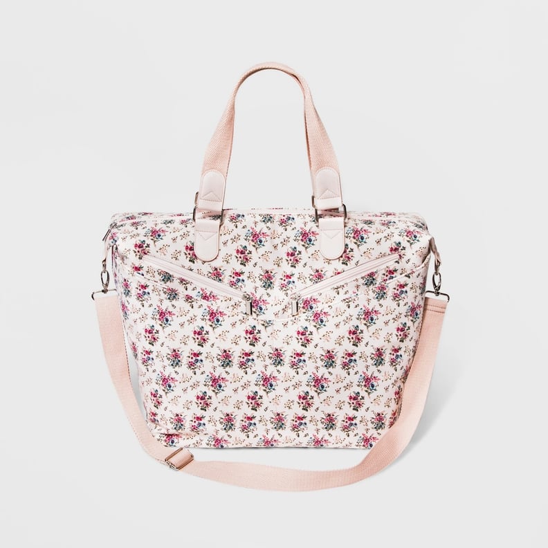 Floral Canvas Weekender Bag