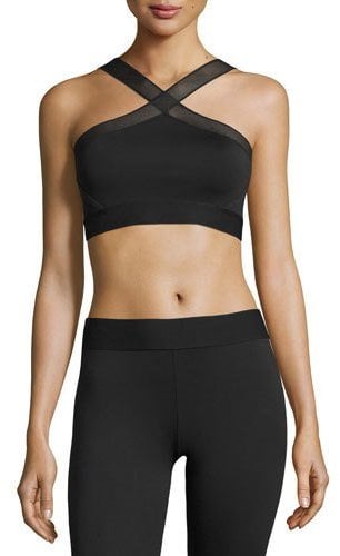 Heroine Sport X Mesh-Trim Sports Bra