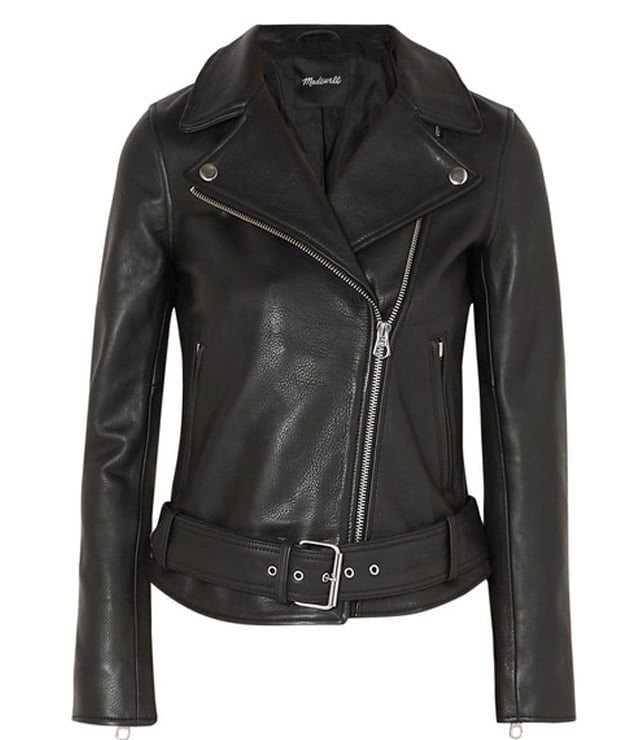 Textured-Leather Jacket