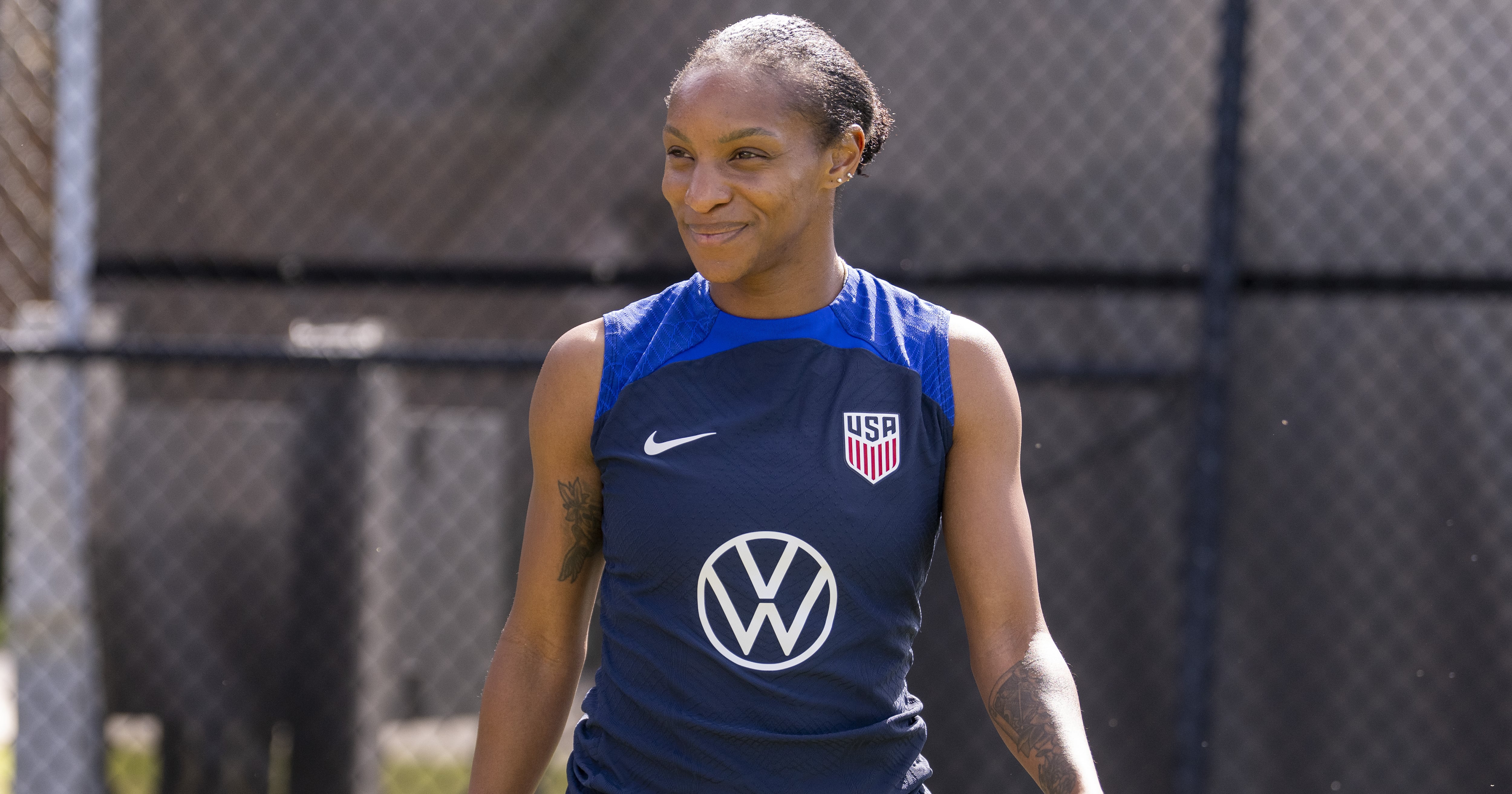Crystal Dunn Says Being a Mom Helped Her Become a “Better Athlete”