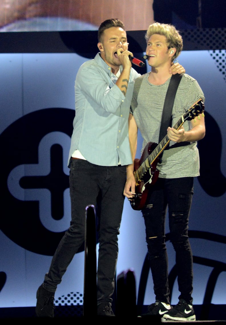 Liam Payne and Niall Horan Performing in Santa Clara, CA, in 2015