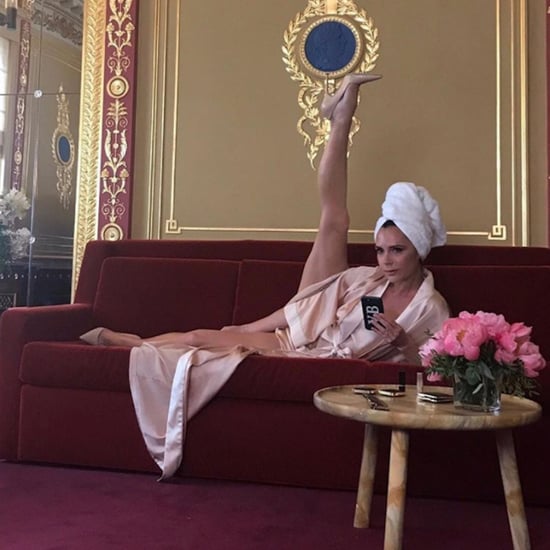 Victoria Beckham Leg Pose on Instagram