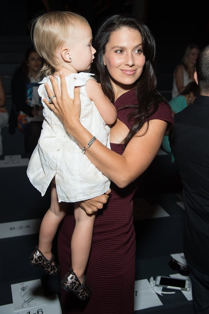 Hilaria Baldwin With Carmen and Ireland NYFW September 2015
