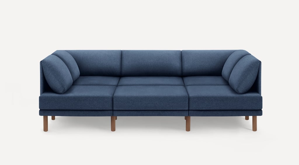 Best Modular Extra Deep Sofa: Burrow Range 6-Piece Open U Sectional Lounger